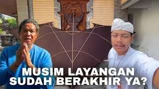 Akhirnya di akhir musim layangan ini tuaji proses layangan cempiyit alias kelelawar‼️