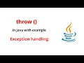 throw keyword in java throw keyword in exception handling malayalam Code eureka