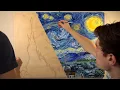 Van Gogh The Starry Night Oil Painting Study Timelapse