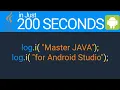 Master Java for Android Studio in 200 Seconds Java App Development Tutorial