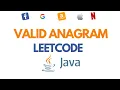 Valid anagram Leetcode 242 in Java