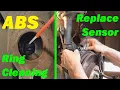 ABS Wheel Sensor Replacement Sensor Ring Cleaning - EASY How To