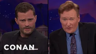 Jamie Dornan Teaches Conan How To Model CONAN on TBS