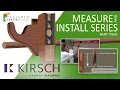 Kirsch Drapery Hardware - Hanging Brackets For Wood Drapery Poles Rod Installation Series