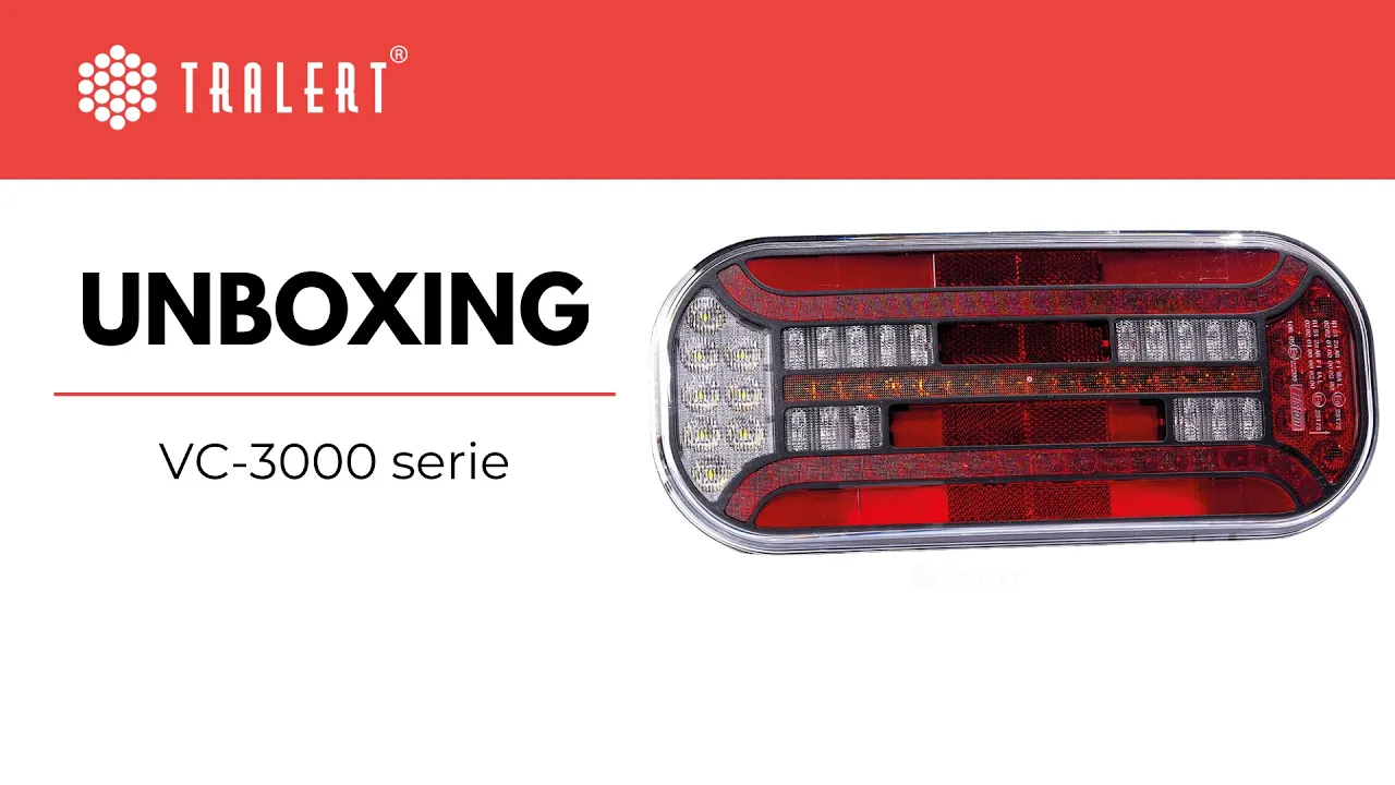 Video: Rechts | LED achterlicht met driehoek reflector | 12-24v | VC-3102