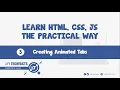 3 Creating Animated Tab Widget with CSS and JavaScript - Learn HTML CSS JS The Practical Way