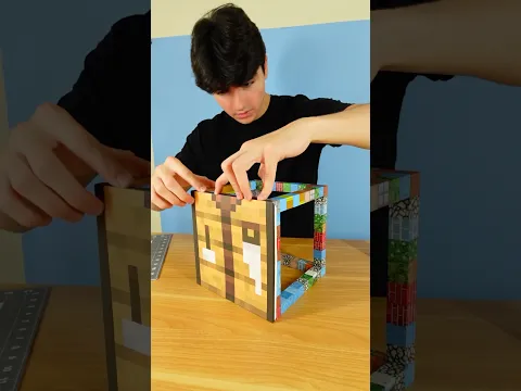 I Made a Gigantic Crafting Table IRL #minecraft