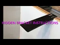 Granite or stone countertop hidden brackets support insulation instructions
