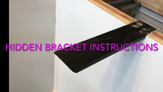 Granite or stone countertop hidden brackets support insulation instructions
