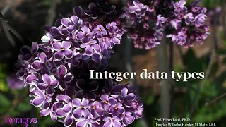 1 26 Integer data types