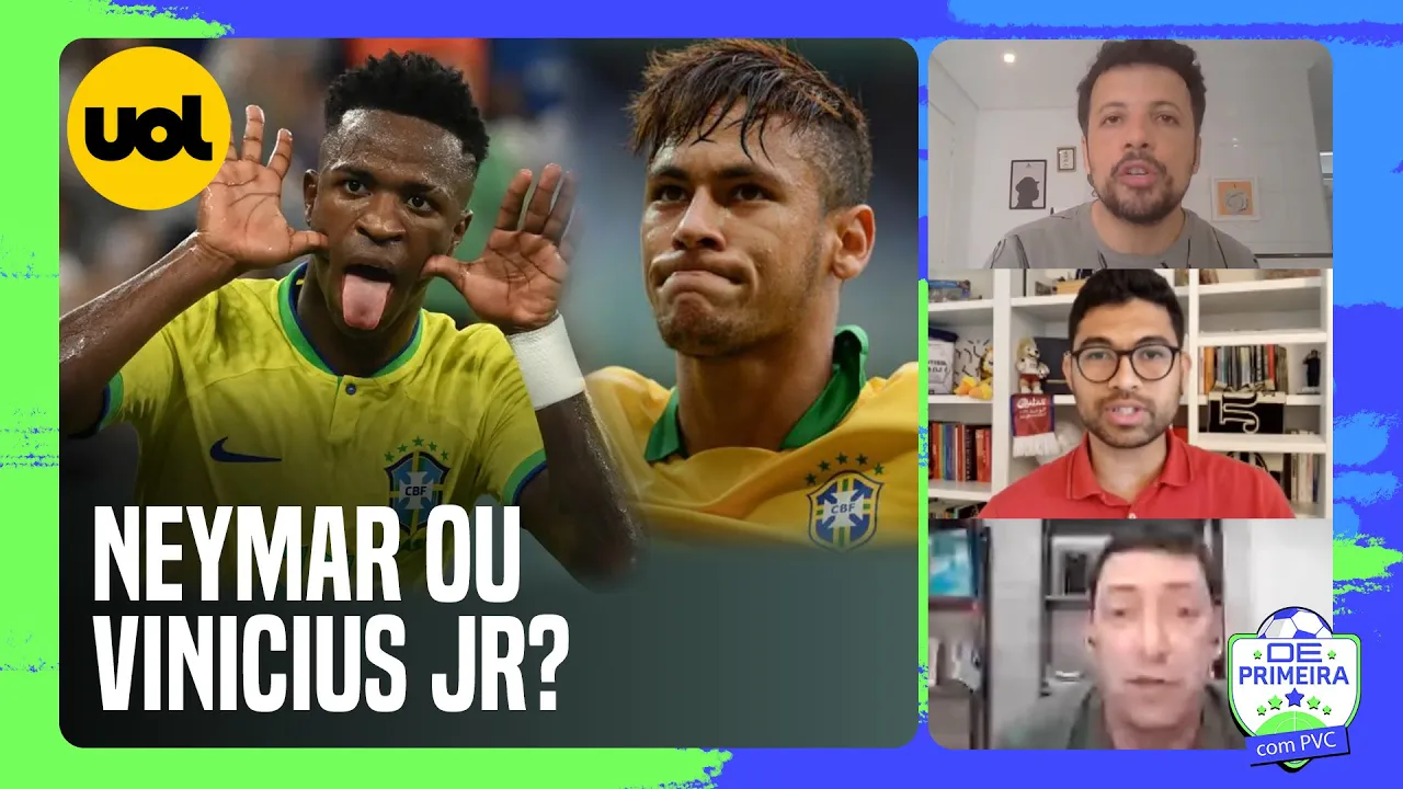 NEYMAR OU VINICIUS JR: QUEM SERÁ MAIS IMPORTANTE PARA A SELEÇÃO? PVC, ANDRÉ HERNAN E IGOR DEBATEM