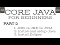 Part 2 - Core Java