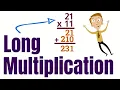 Long Multiplication for Kids Step-by-Step Math Lesson