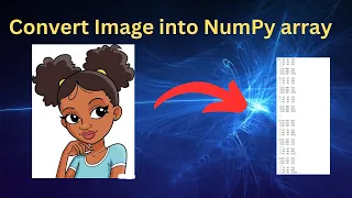 How to convert image into NumPy array