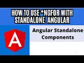 How to use ngFor with standalone components with Angular 14 version