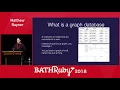 Graph Databases with Ruby - Matthew Rayner at Bath Ruby 2018