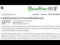 Java Practice It Exercise 8 13 transferBankAccount classes instance methods
