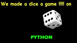 How to make a dice game on python