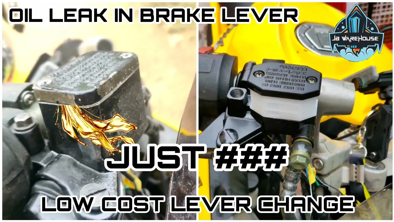 PULSAR RS 200#BRAKE LEVER CHANGE#OIL LEAK