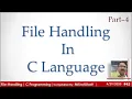 How to Write Content to file File Handling Part-4 fprint fputs and fputc