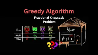 Fractional Knapsack Problem Example Solution Greedy Algorithm for Maximum Profit