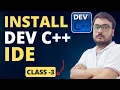 How to Install DEV C IDE and code editor for the programming language