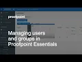 Managing Users and Groups in Proofpoint Essentials