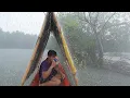 Download Lagu CAMPING IN THE RAIN: BUILDING A COZY TARP SHELTER ON THE RIVER AND SLEEPING IN MY BOAT