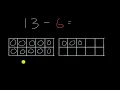 Subtraction with ten frames