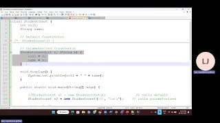 Constructor in java Part II