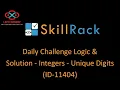 skillrack daily challenge logic and solution - integers