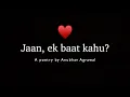 Download Lagu Ek Zaroori Baat Kehni Hai Tumse | Romantic Poetry || @corp-spacex1