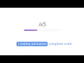 Loading animation using HTML CSS and Js Animated progress bar complete code