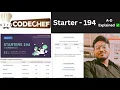 Codechef Starter - 194 A-D Explained