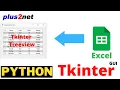 Reading Excel file and displaying data in Tkinter Treeview by using Python Openpyxl library