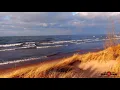 1 Hour of Relaxing rolling waves and sounds on Lake Michigan Shoreline in NWI drone footage
