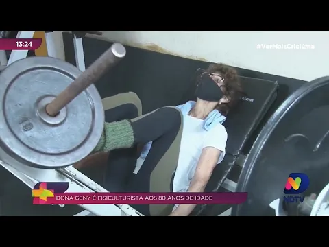 Aos 80 anos, moradora de Imbituba vence concurso de fisiculturismo