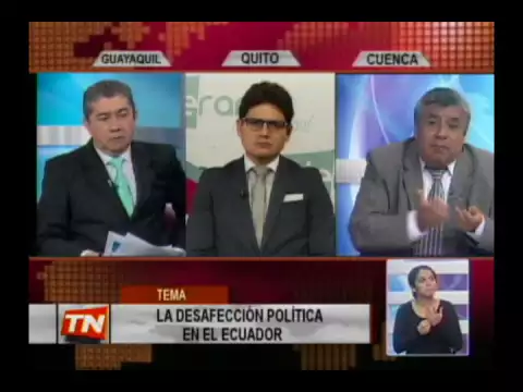 LA DESAFECCION POLITICA EN EL ECUADOR