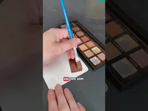 Makeup You Can Use As Art Supplies 🎨💄 #art #diy #tutorial