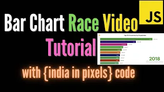 Animated Bar Chart Racing Tutorial like India in Pixels without Coding