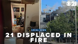 21 displaced after bar homes go up in flames in Lebanon PA