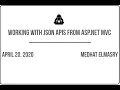 Working with JSON APIs from ASP NET C