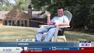 Keegen hopes his next big catch is the gift of love