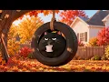 Tire Swing. – 아늑한 가을 오후, 뒷마당의 날들과 검은 고양이를 위한 빈티지 느와르 재즈