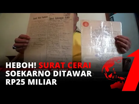 Viral! Surat Cerai Soekarno Beredar di Dunia Maya dan Ditawar Rp25 Miliar | tvOne