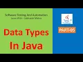 05 - What is Data Types in Java