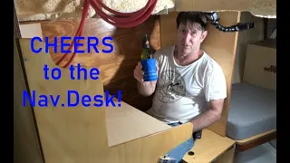 Building my steel sailing yacht Ep.103 Yoooh! Onto the Nav.desk!