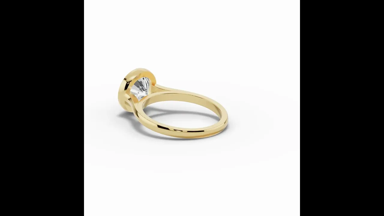 Round Lumière Bezel Solitaire