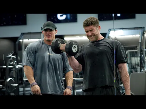 Aggressive arms training with Sam Sulek.