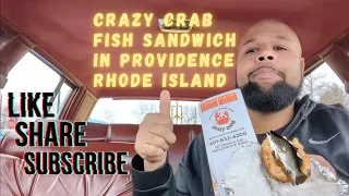 FISH SANDWICH AT CRAZY CRAB IN PROVIDENCE RHODE ISLAND